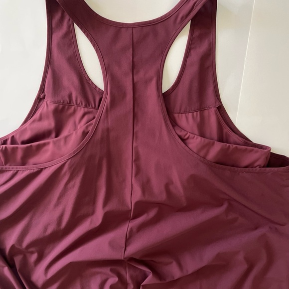 HALARA Sleeveless High Low Dress in Burgundy - Picture 7 of 8